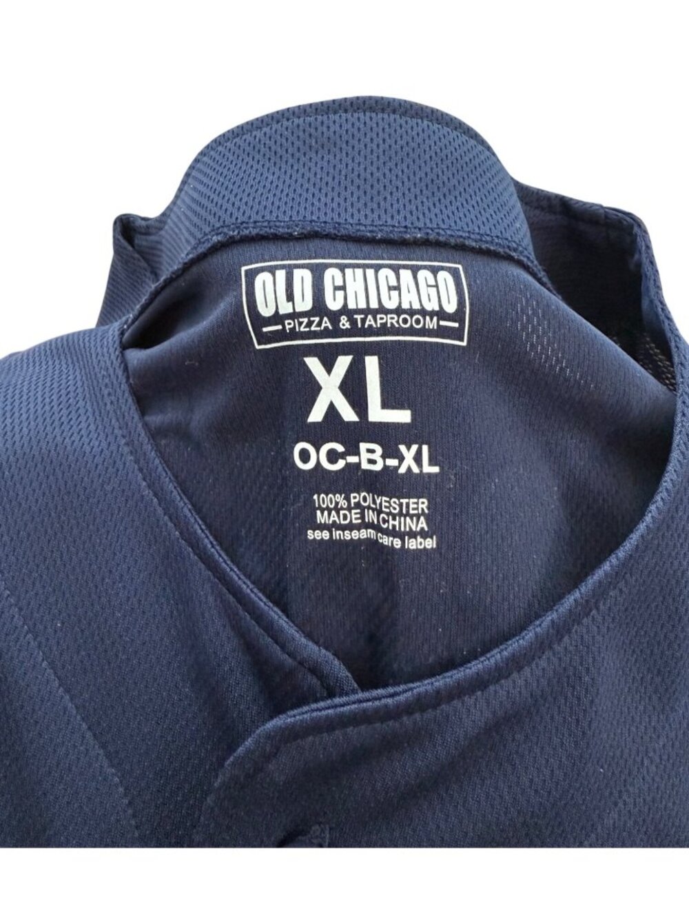 Old Chicago World Beer Tour Jersey Navy Blue Mesh Men's Size XL Unisex - Picture 3 of 14